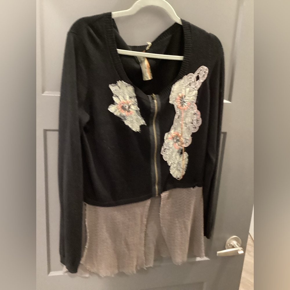 Arrata Silent Journey- eh Extremely Unique Embroidered and cropped sweater